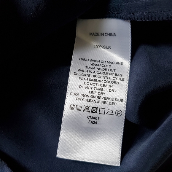 ✅ NWT 100% Washable Silk Pajama Shorts, Indigo (M) - Picture 13 of 16